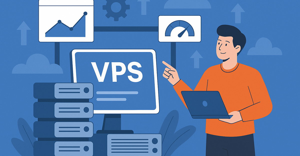 Kezdőknek szóló útmutató a VPS méretezéséhez forgalomnövekedés esetén blog OG kép