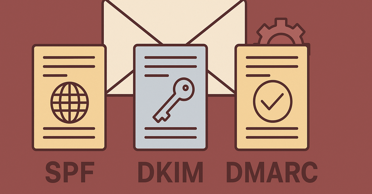 SPF, DKIM és DMARC összehasonlítása blog OG kép