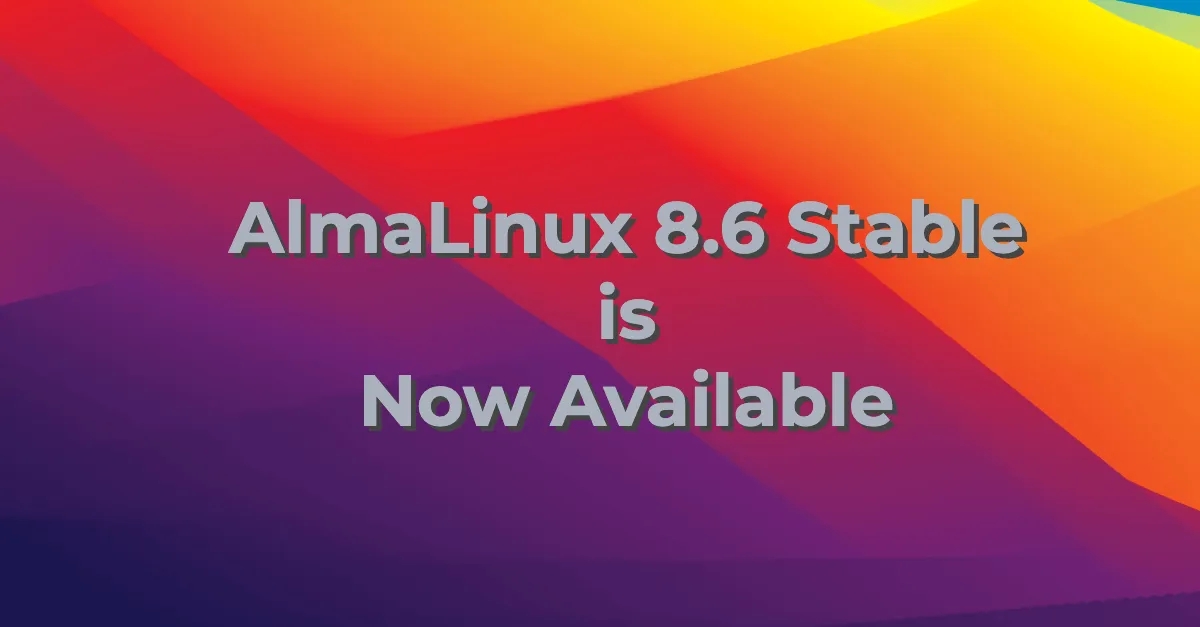 AlmaLinux 8.6 elérhető blog OG kép