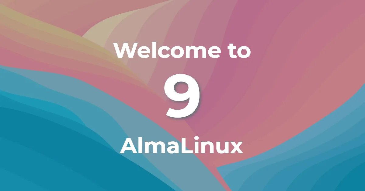 AlmaLinux 9 elérhető blog OG kép
