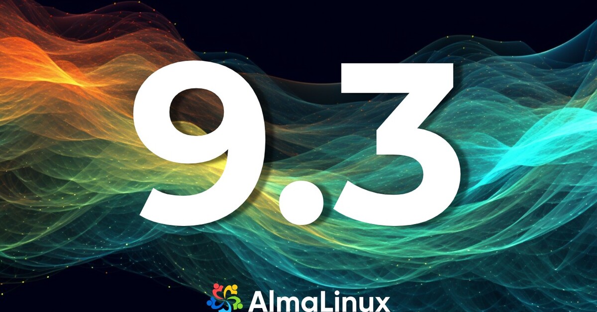 AlmaLinux 9.3 elérhető blog OG kép
