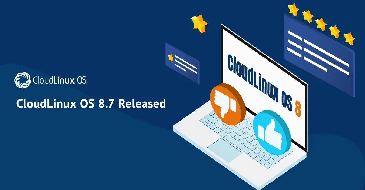 Megjelent a CloudLinux OS 8.7 blog OG kép