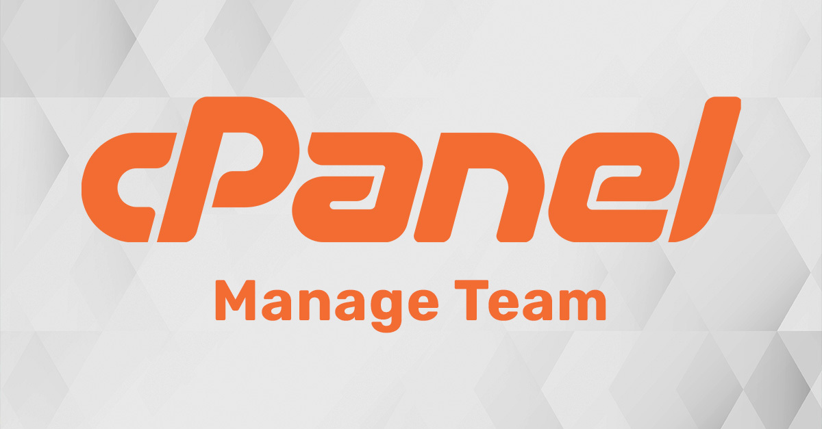 A cPanel bemutatja a régóta várt Manage Team funkciót blog OG kép