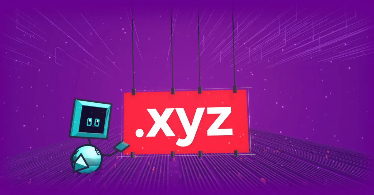 A .xyz domain végződésről blog OG kép